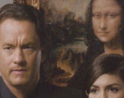 Tom Hanks, Audrey Tautou, Mona Lisa painting