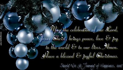 Happy and Blessed Christmas for you!
