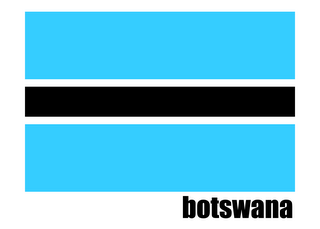 Botswana Flag, Flag of Botswana