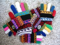 a pile of gloves, Guatemalan style