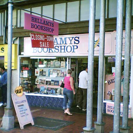 Bellamys Bookshop closing down