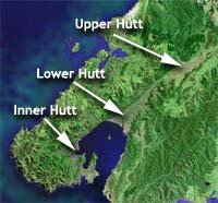 Upper Hutt, Lower Hutt, Inner Hutt: location for 2HOT2 Handle