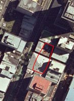 Approximate footprint of Chews Lane apartments
