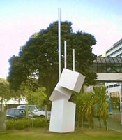 Guy Ngan's 'Geometric Growth' 1974 - relocated near the Michael Fowler Centre