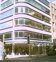 Wellington's 'Silver Mile' - new shops on the corner of Featherston and Waring Taylor St