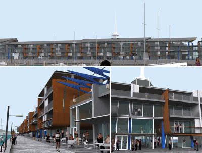 Wellington Overseas Passenger Terminal redevelopment, selected scheme: details of central section
