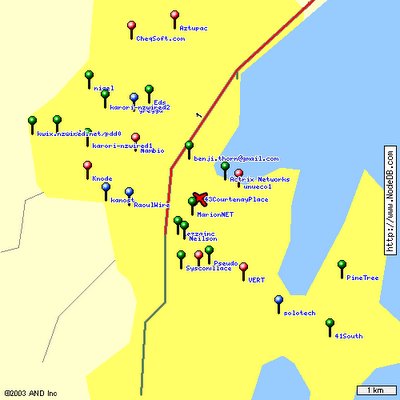NodeDB map of Wellington