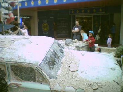 John Radford's Cuba Mall Disartster being dismantled