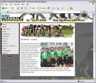 Tango and Cash and Team Ireland on the Transalp Challenge Official Home Page