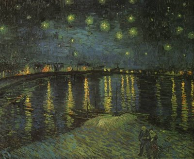 Vincent van Gogh [1853-1890] | Noite Estrelada Sobre o Reno | 1888
