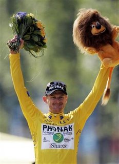 Floyd Landis wins the Tour de France
