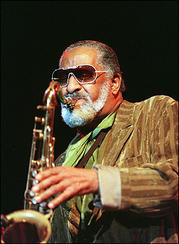 American jazz legend Sonny Rollins, seen here in 2001, survived 9/11 but cannot forget it,...