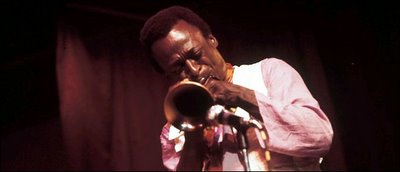 The trumpeter Miles Davis from the 1970 Cellar Door sessions.