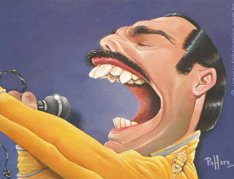 Caricarturas Musica - Freddie Mercury