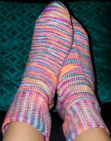 Finished Rock and Weave Socks