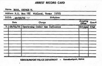 bush's 1976 drunken driving arrest