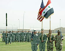 US army troop build up on iraq-iran borders