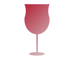 Glass Shape 2 for wines high on acidity, and moderate tannin