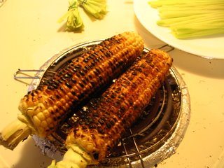 Roasted Corn on the Burner