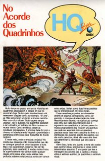 Primeira página de minha matéria de estréia, publicada em Fantasma # 7 e Sandman # 7, da Globo