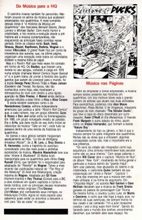 Segunda página de minha matéria de estréia, publicada em Fantasma # 7 e Sandman # 7, da Globo