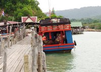 Looking up the jetty to the restaurant