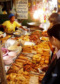 Vegetarian food/snack stall near Sam Kong Shrine