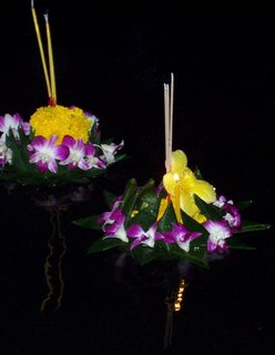 Our Kratong (the one at the front)