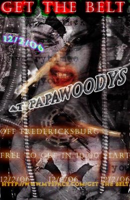 Get the Belt at Papa Woodys Saturday