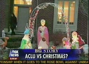 The ACLU wants to keep Jeebus off the lawn!