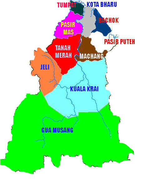 Negeri Kelantan Peta Negeri Kelantan