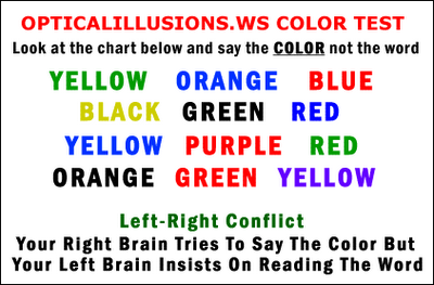 Colour test Illusion