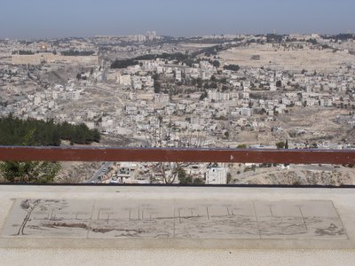 Jerusalem panorama with guide