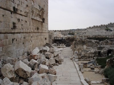 Temple ruins in Jerusalem’s Old City