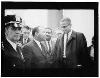Martin Luther King and Malcolm X, Library of Congress, Prints and Photographs Division, [reproduction number, LC-USZ6-1847]