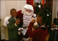 Santa Claus with Children, White House photo by Susan Sterner