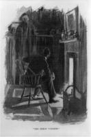 TITLE: 'The demon vanished', No known restrictions on publication. SUMMARY: Man seated in corner looking at ghost of man