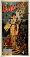 Halloween Witch, TITLE: Miss Baldwin, a modern witch of Endor, CALL NUMBER: POS - MAG - .B33, no. 1 (H size) [P&P], No known restrictions on publication., Magic Poster Collection (Library of Congress),