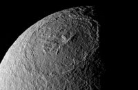 Target Name: Tethys, Is a satellite of: Saturn, Mission: Cassini, Spacecraft: Cassini Orbiter, Instrument: Imaging Science Subsystem - Narrow Angle, Product Size: 1220 samples x 798 lines.