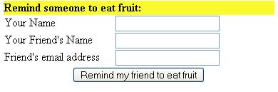 Eat Fruit - Remind someone.