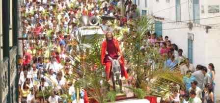 Municipio de Santuario, Risaralda, Colombia: Celebración de Semana Santa:  Domingo de Ramos