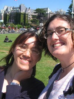 hiromi and shannon at the legislature