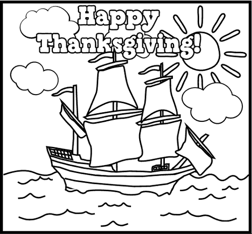 images printable coloring pages for thanksgiving - photo #36