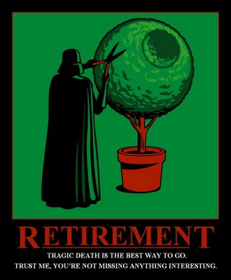 Darth Vader Retirement Demotivational Poster