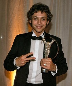 Rossi erm happy with the Laureus Award