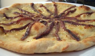 Pizza with anchovies