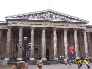 The front of the British Museum in London