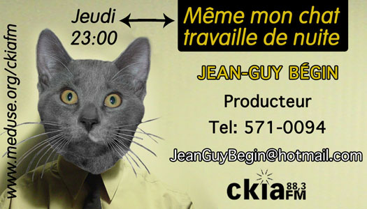 Jean Christian Ross Et Spiraf Communications Meme Mon Chat Travaille De Nuite