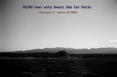 John Vanderslice and Death Cab For Cutie Tour