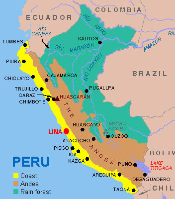 Peru Food: Geography And Cuisine: The Three Regions of Peru
